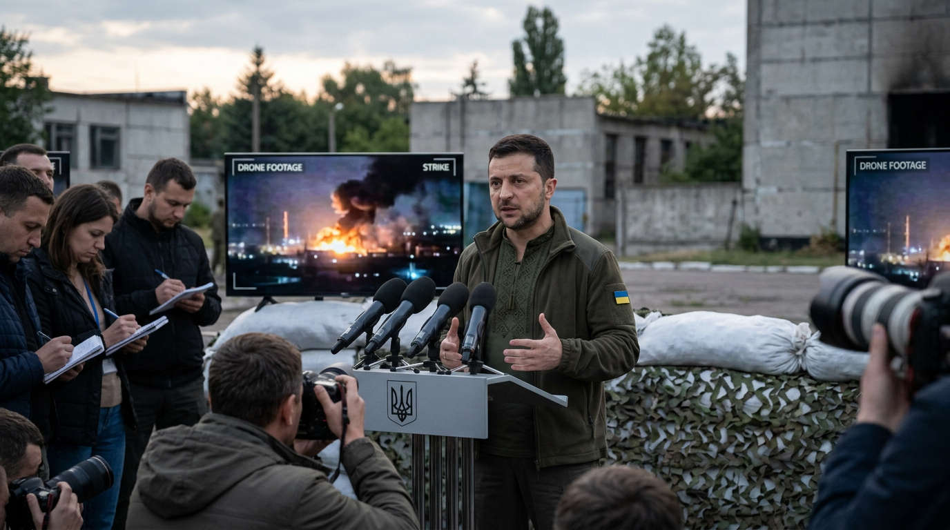 Zelensky Says Ukraine Struck Two Oil Refineries Deep Inside Russia