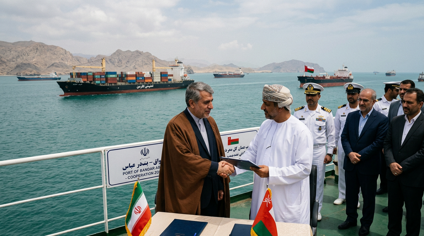 Iran Announces Maritime Shipping Agreement with Oman for Strait of Hormuz