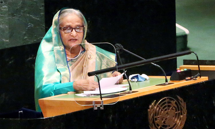 জাতিসংঘ সাধারণ পরিষদের বাংলায় ১৮তম ভাষণে প্রধানমন্ত্রী