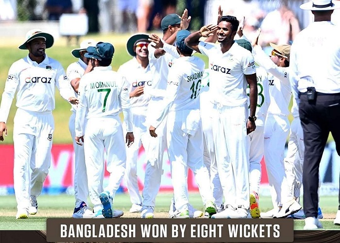 টেস্টে ঐতিহাসিক এক জয় পেল বাংলাদেশ