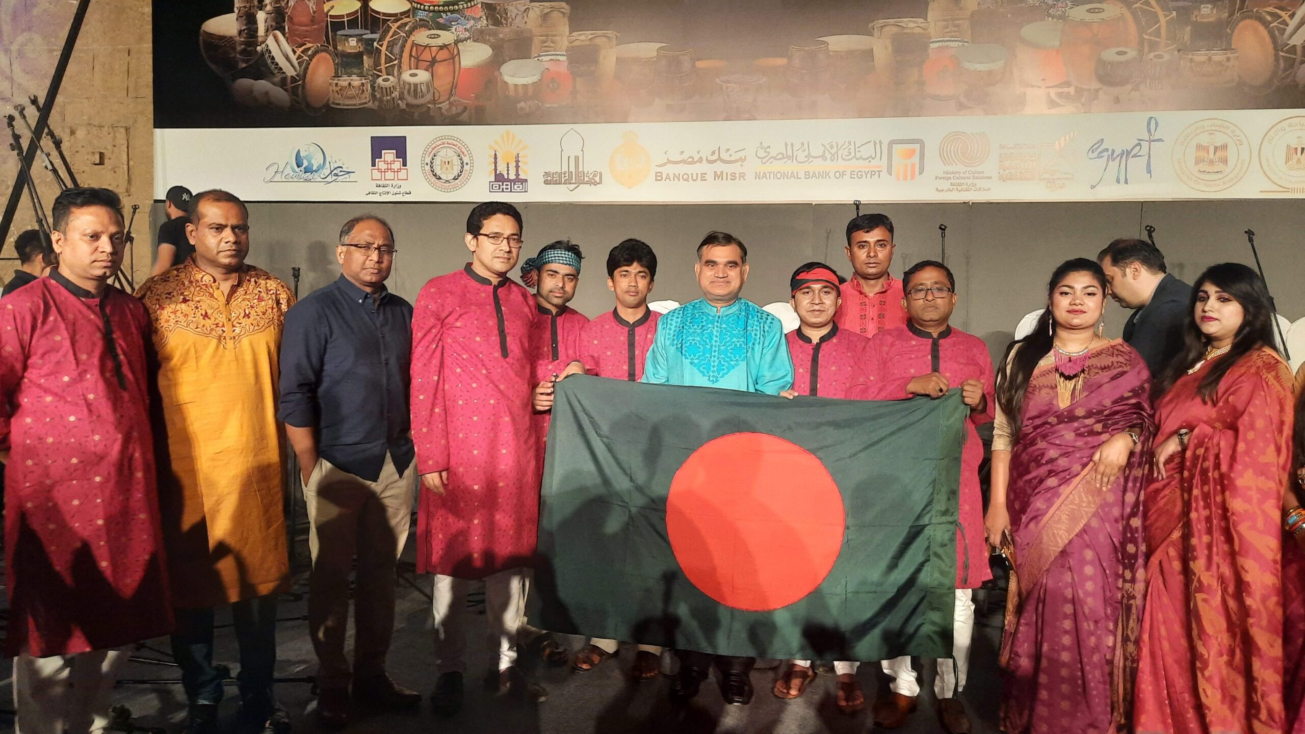 মিসরে ৯ম আন্তর্জাতিক ঢোল উৎসব উদ্বোধন, যোগ দিল বাংলাদেশ।