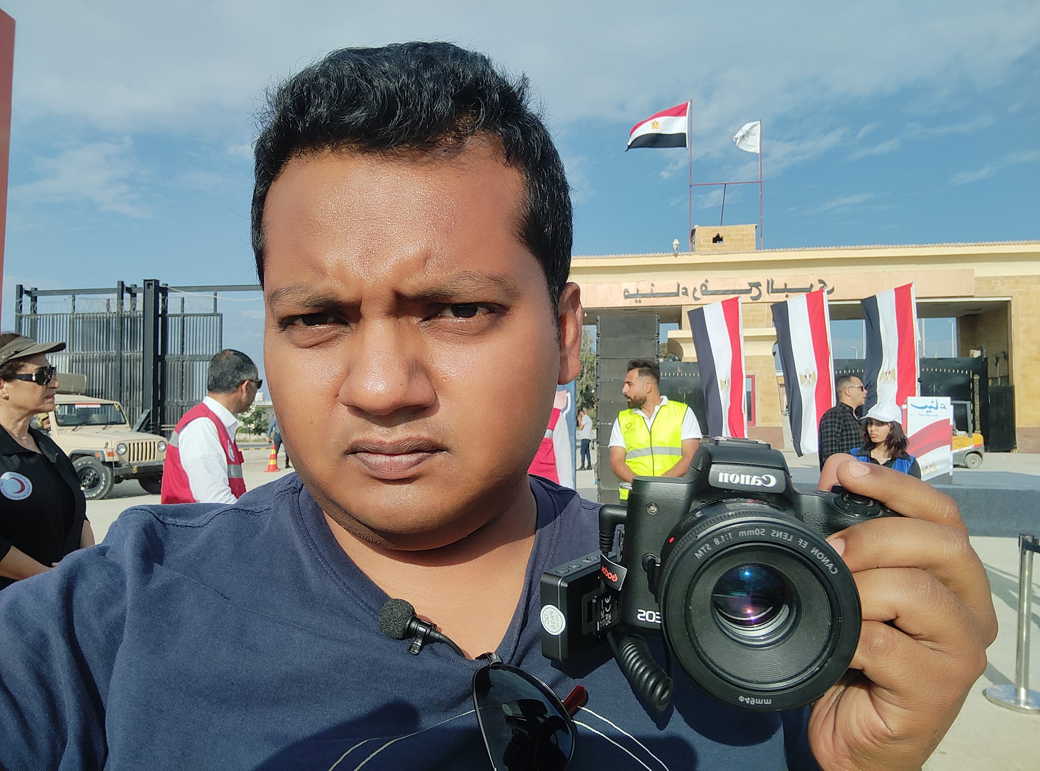 গাজা সীমান্তে বাংলাদেশী সাংবাদিক