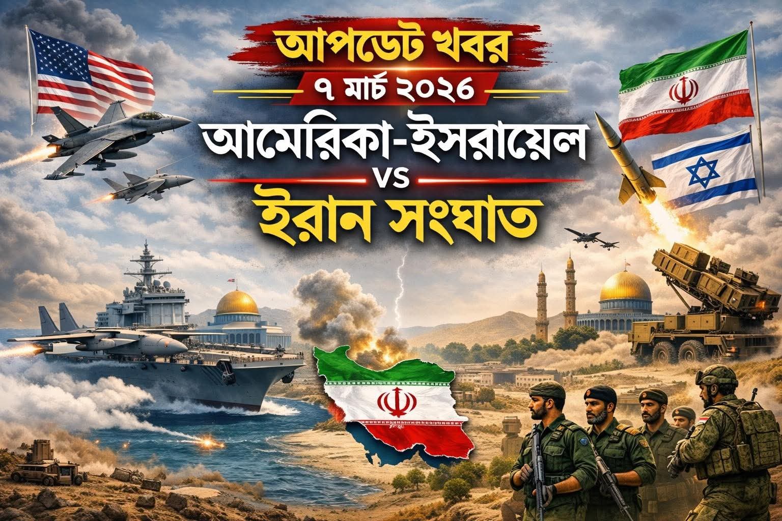 আমেরিকা ইজরাইল বনাম ইরান যুদ্ধের অথেনটিক আপডেট